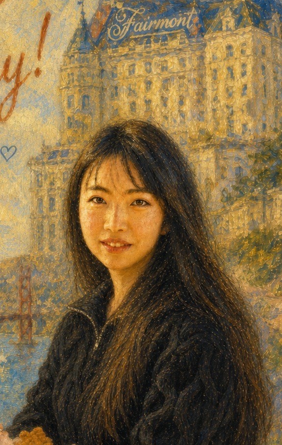 图：旧金山分会首任会长张锦（Jane，校友间常称“兜兜”）肖像（资料照片）